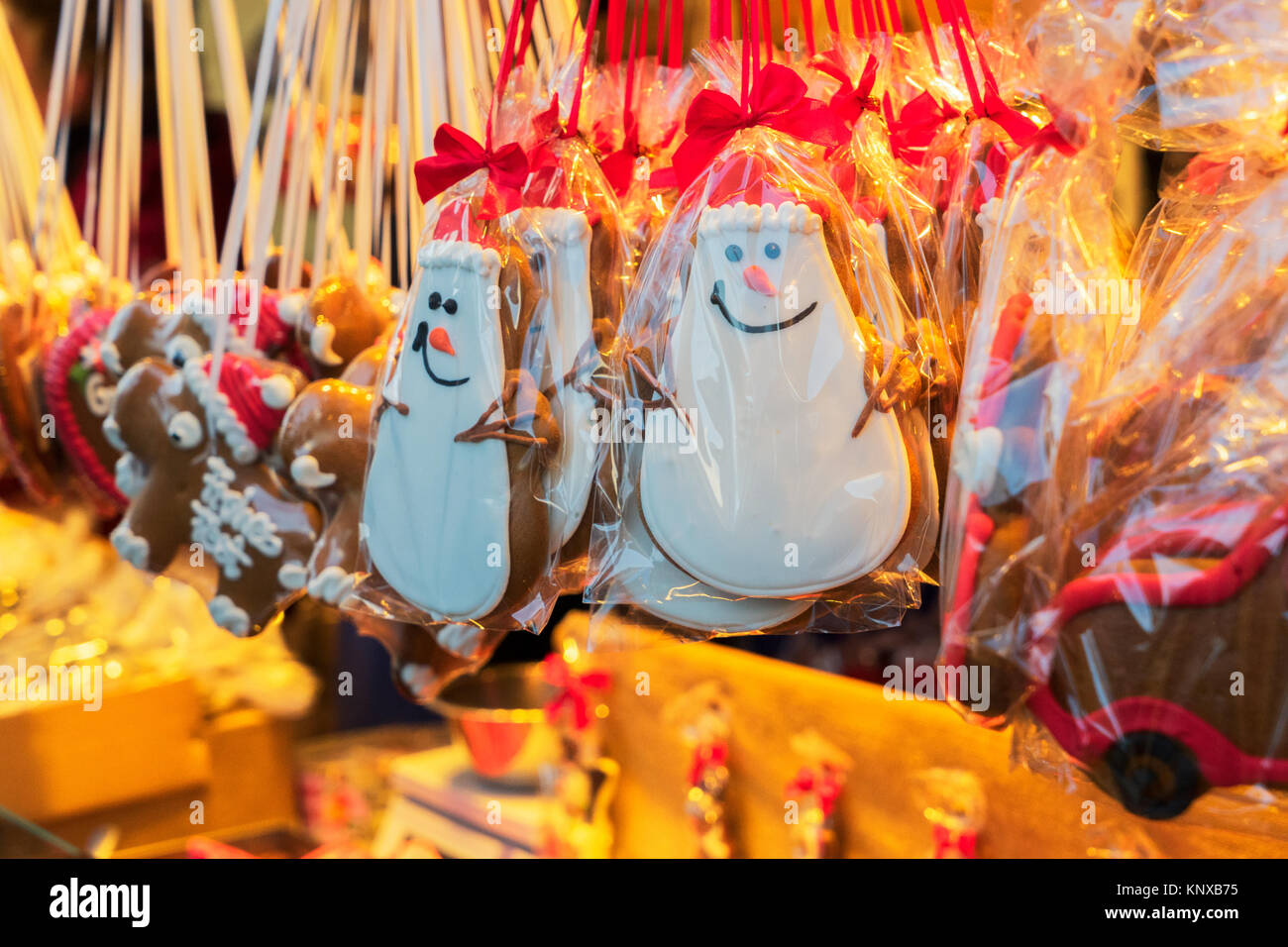 Ginger bread traditional cookies Stock Photo