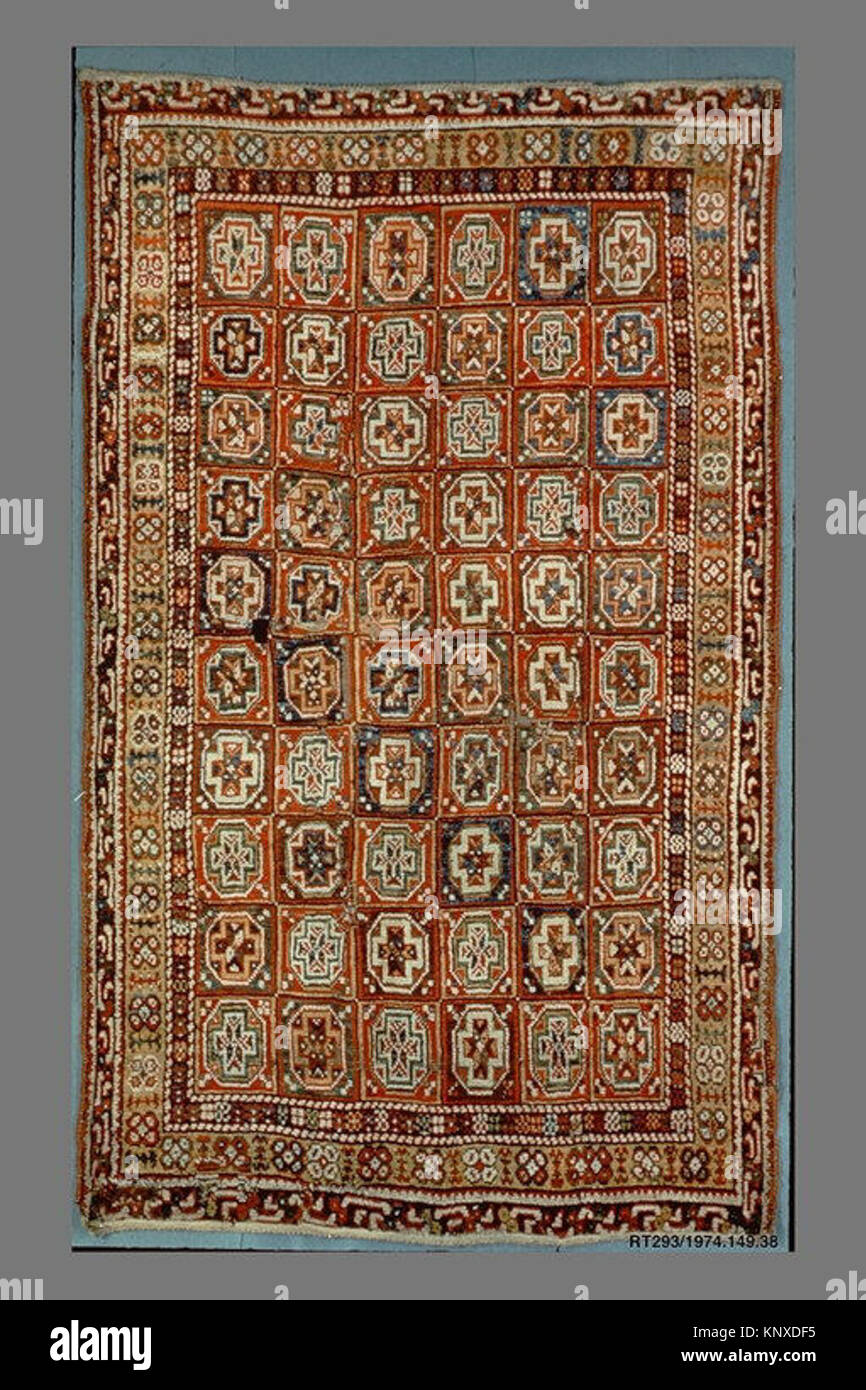 Historical Textiled Patterns A wool carpet preserved for study, demonstrating weaving patterns ...