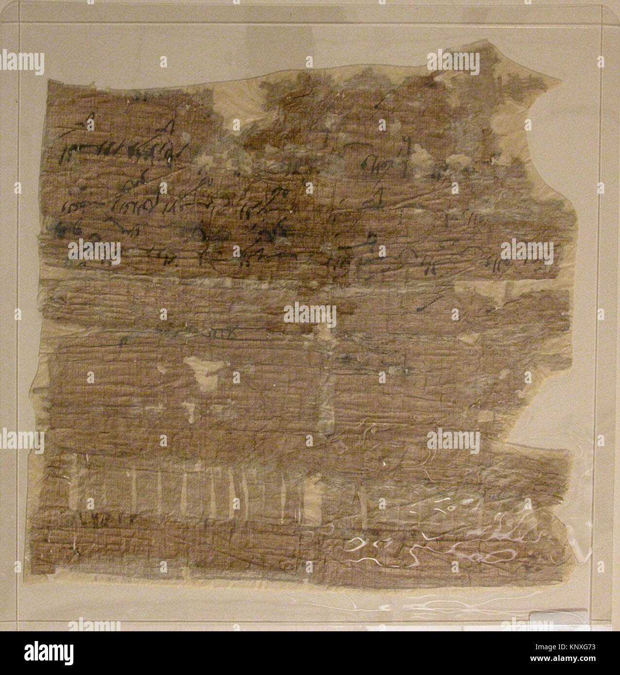 These MET collection calligraphic fragments display ink inscriptions on ...