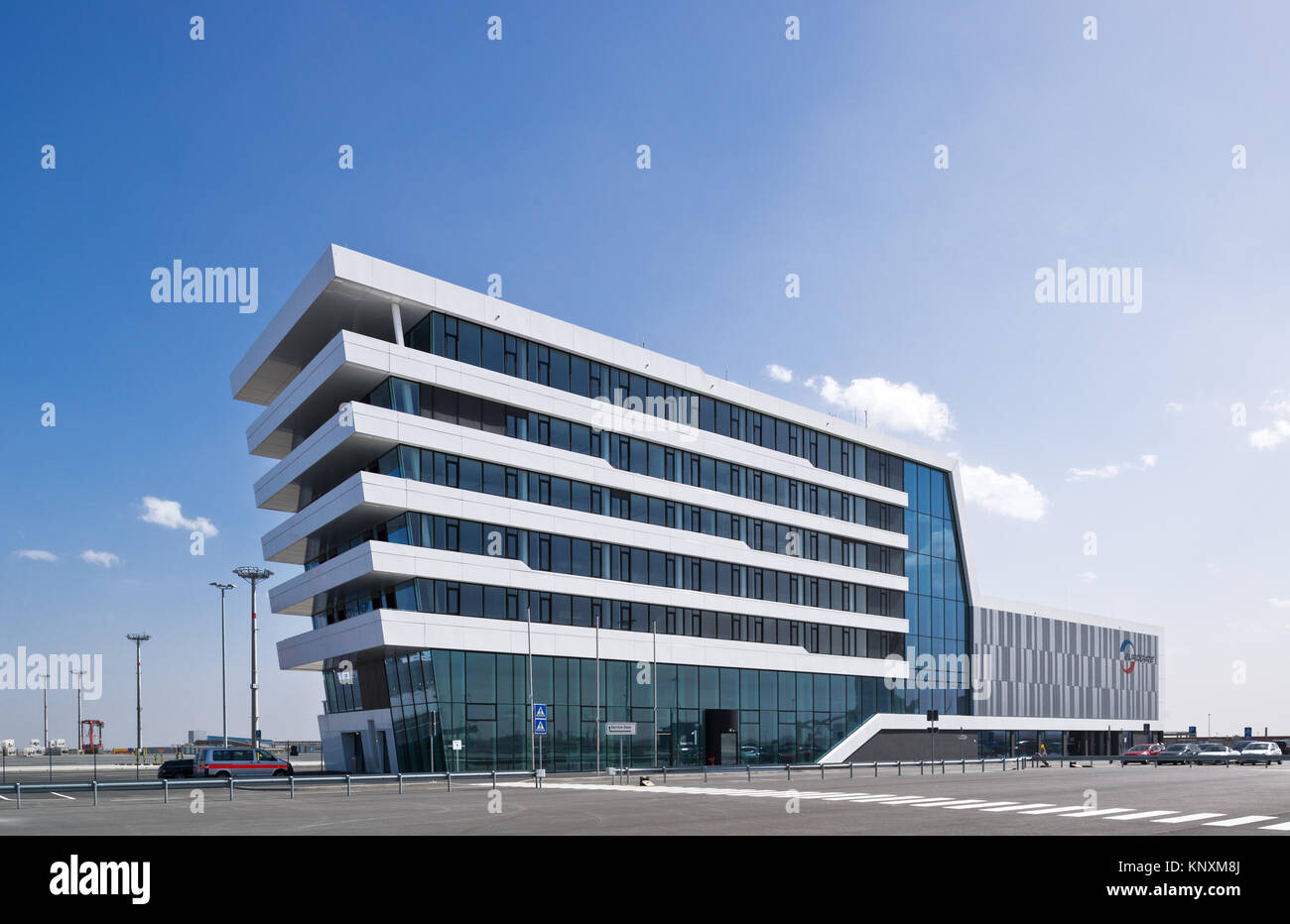 Terminal house, Wilhelmshaven, Niedersachsen, Jade Weser Port Stock Photo