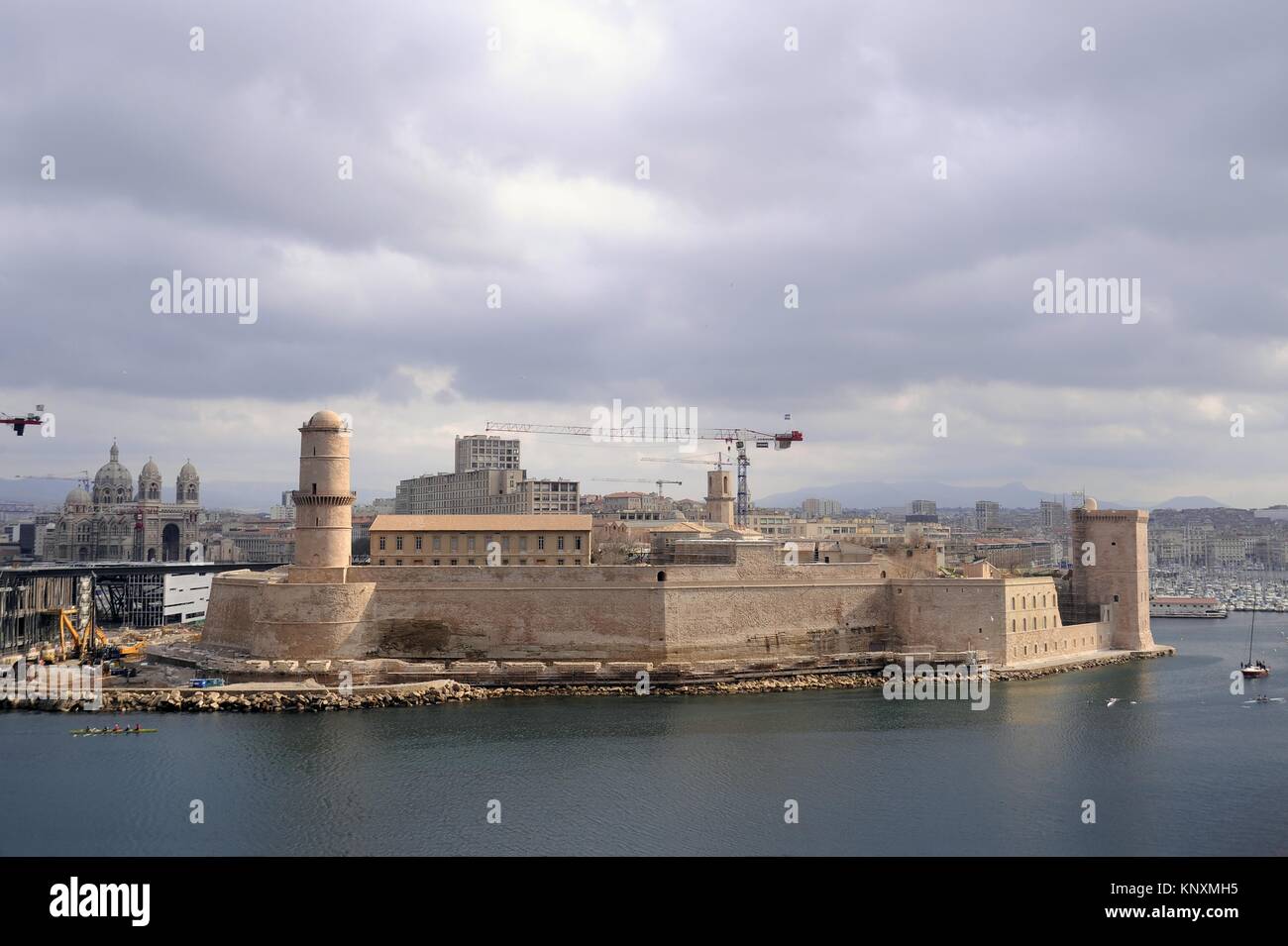 Marseille (France), the fort St Jean Stock Photo
