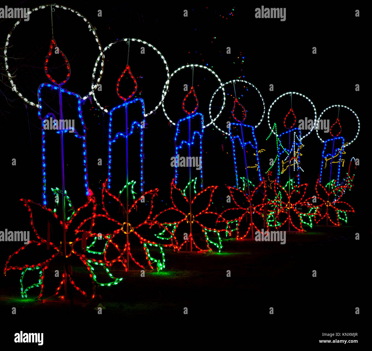 Airdrie Festival of Lights Stock Photo Alamy