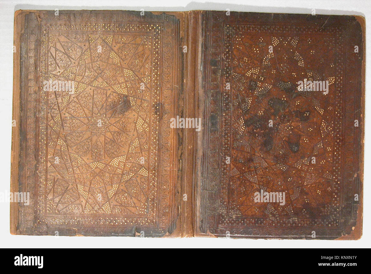 Bookbinding Ancient This first half 14th century Egyptian or Syrian bookbinding is made of ...