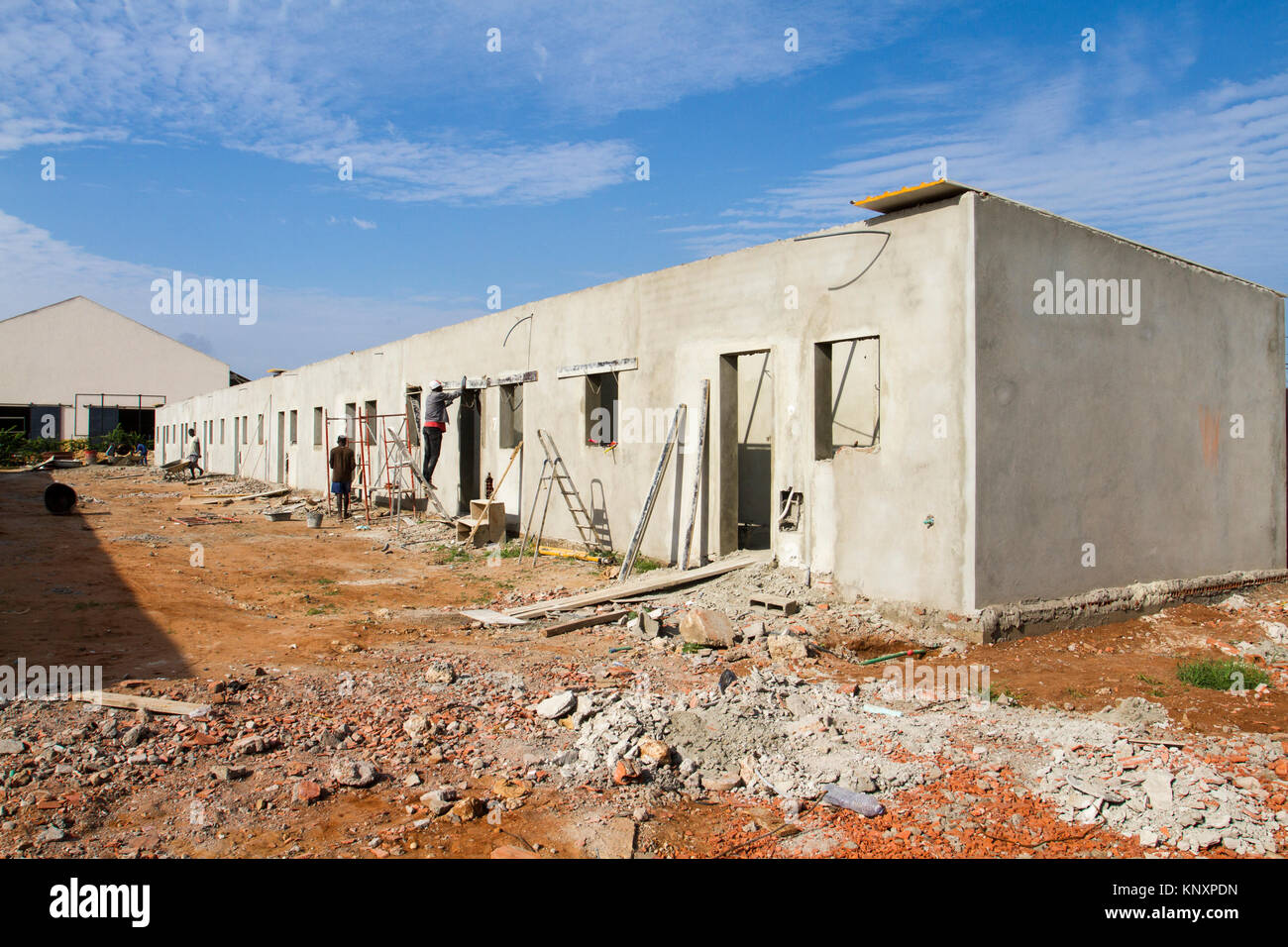 Construction of houses in Luanda, Angola Stock Photo - Alamy