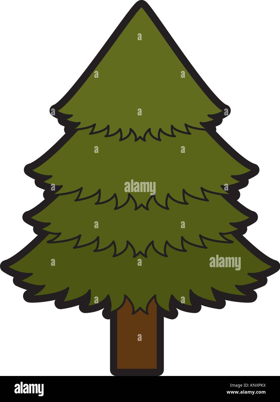 Pine tree design Stock Vector