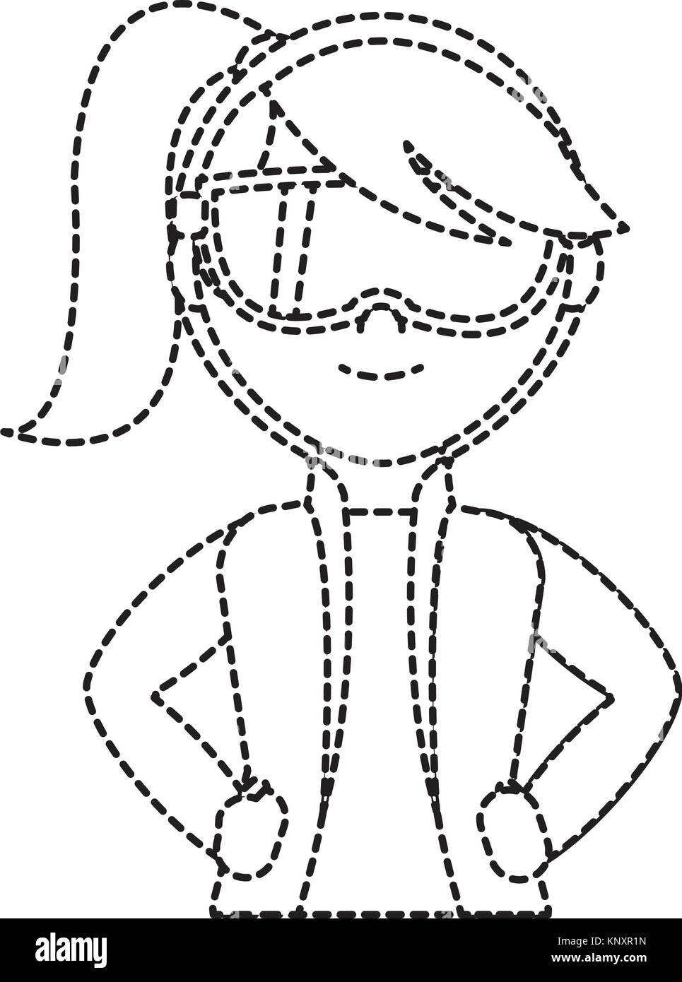 Girl with winter cloth design Stock Vector Image & Art Alamy