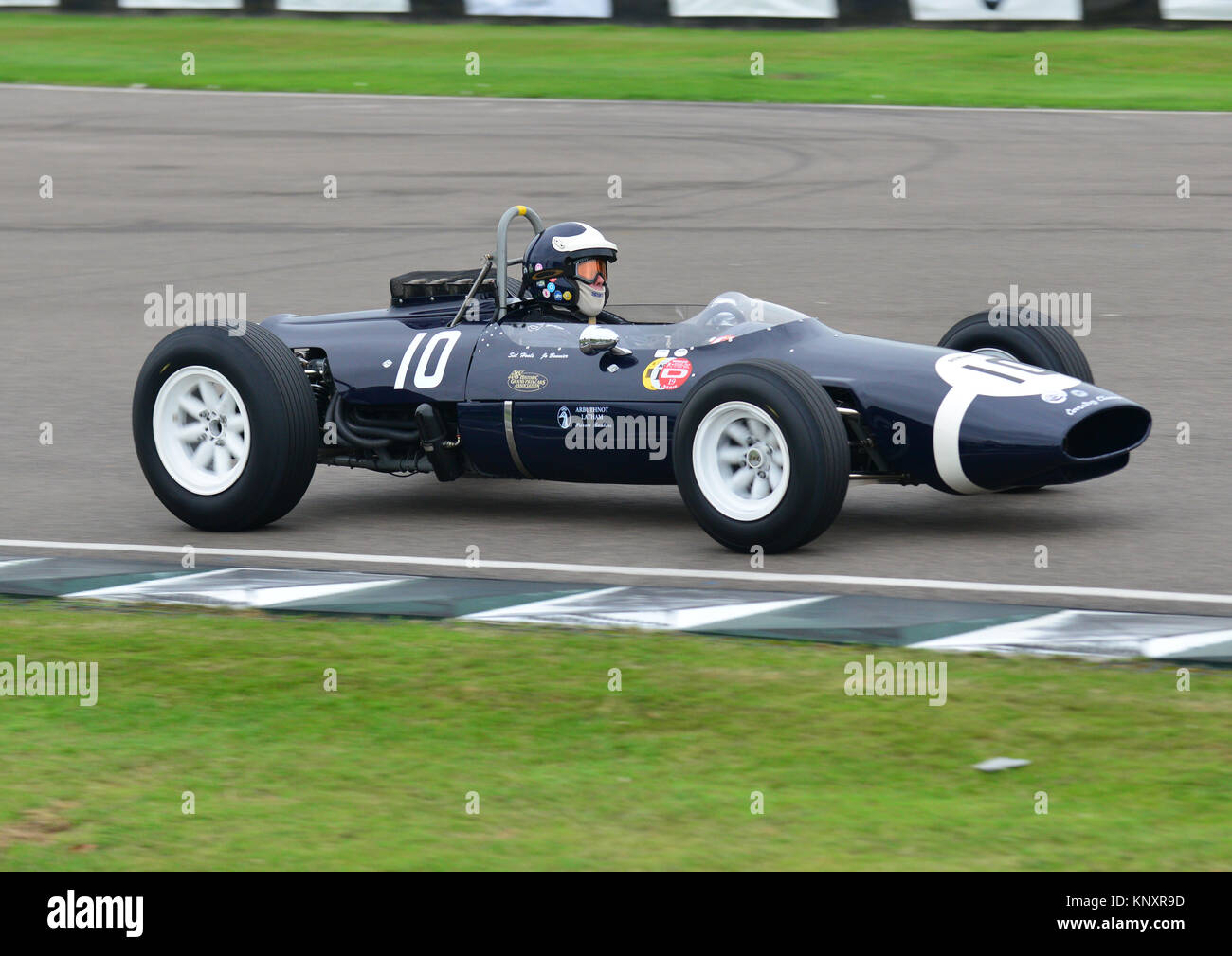 Sid Hoole, Cooper Climax T66, Glover Trophy, Goodwood Revival 2013. Stock Photo