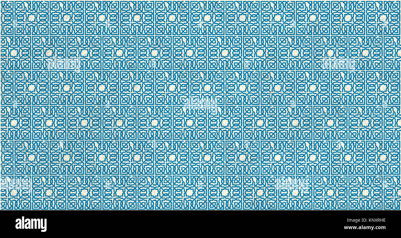 Digital pattern with Granada city tiles. Stock Photo