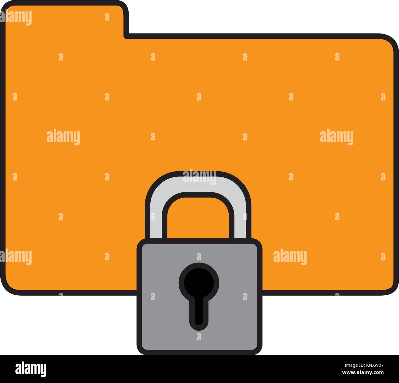 File and padlock design Stock Vector Image & Art - Alamy