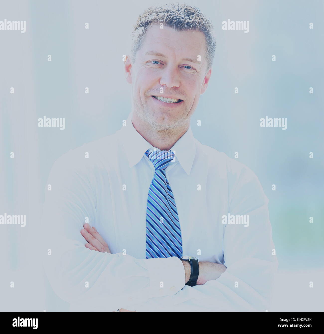 Smiling middle aged business man Stock Photo - Alamy
