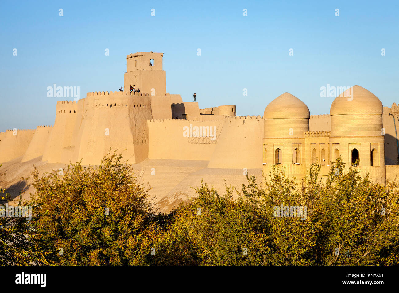 The Old City Walls Of Khiva Uzbekistan Stock Photo Alamy