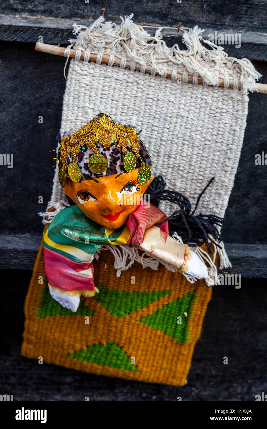 Traditional Puppets For Sale, Khiva, Uzbekistan Stock Photo