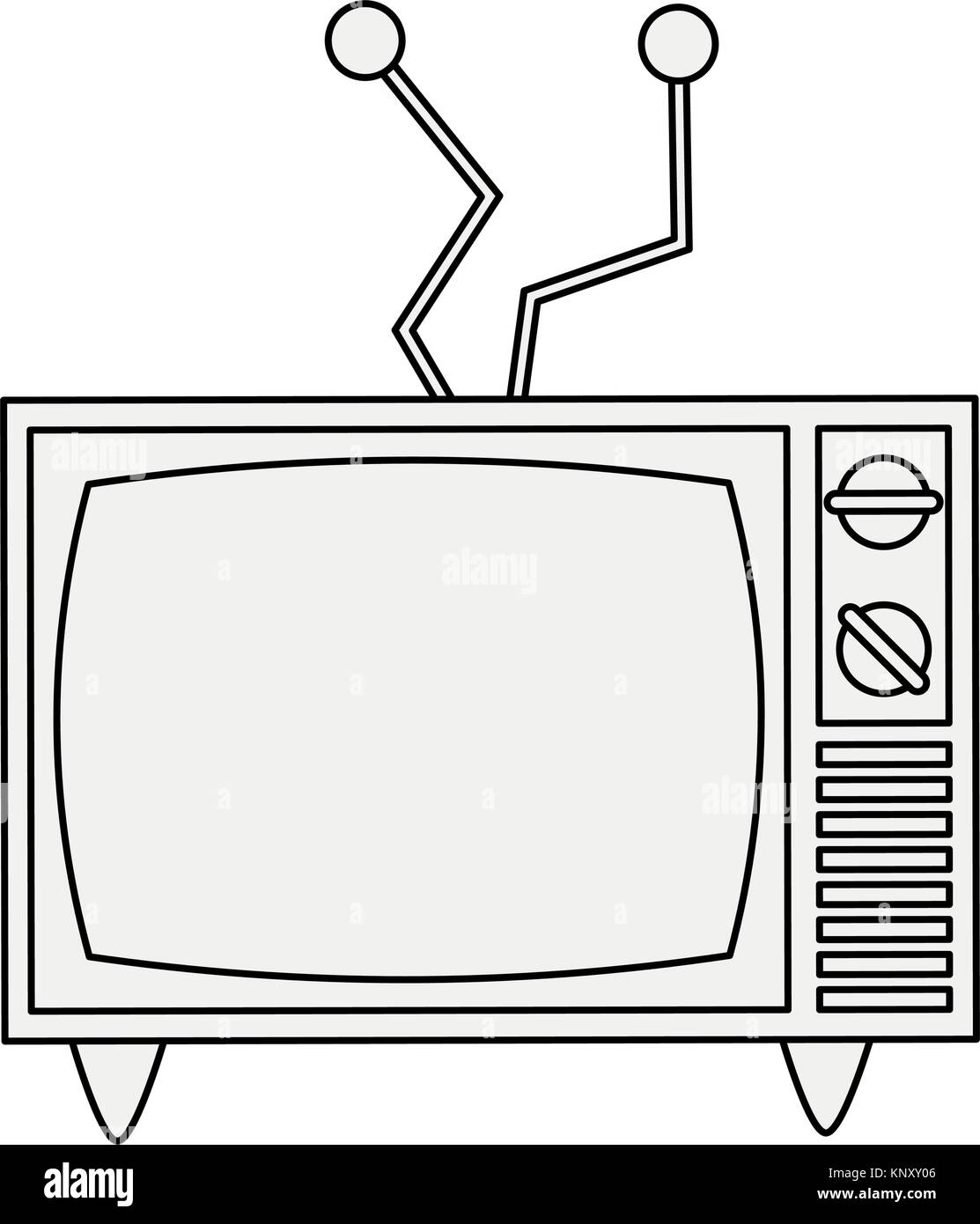 Old television media icon vector illustration graphic design Stock ...