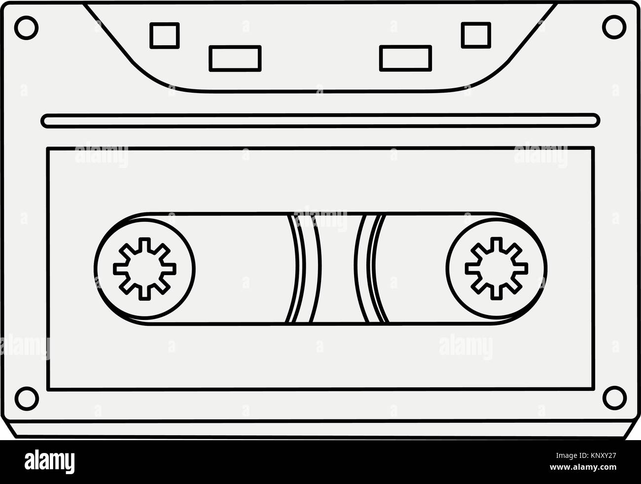 Old cassette media Stock Vector Image & Art - Alamy