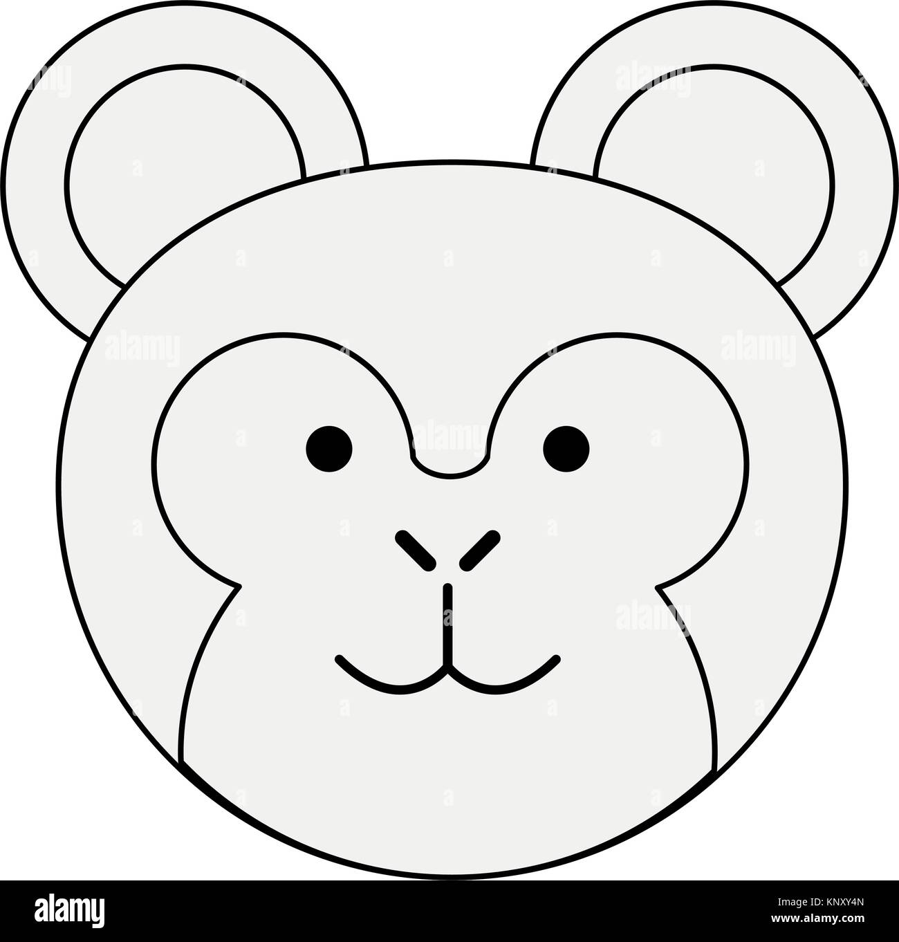 Cute monkey cartoon Stock Vector Image & Art - Alamy