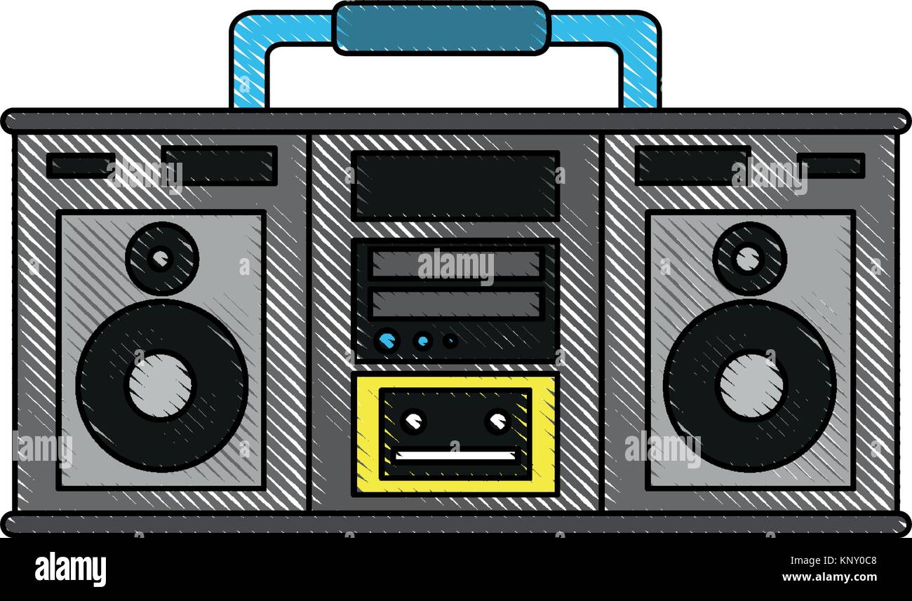 Old radio stereo Stock Vector Image & Art - Alamy