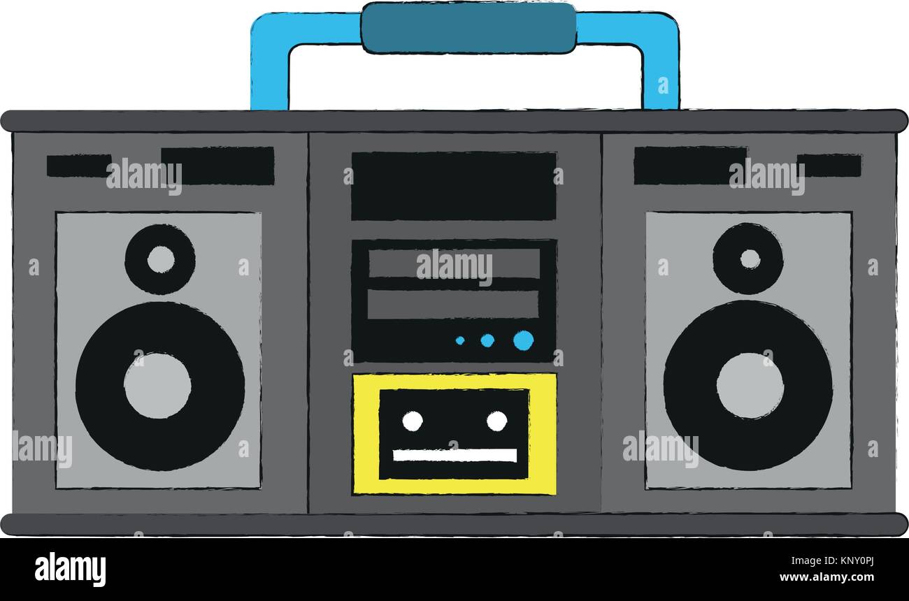 Old radio stereo Stock Vector Image & Art - Alamy
