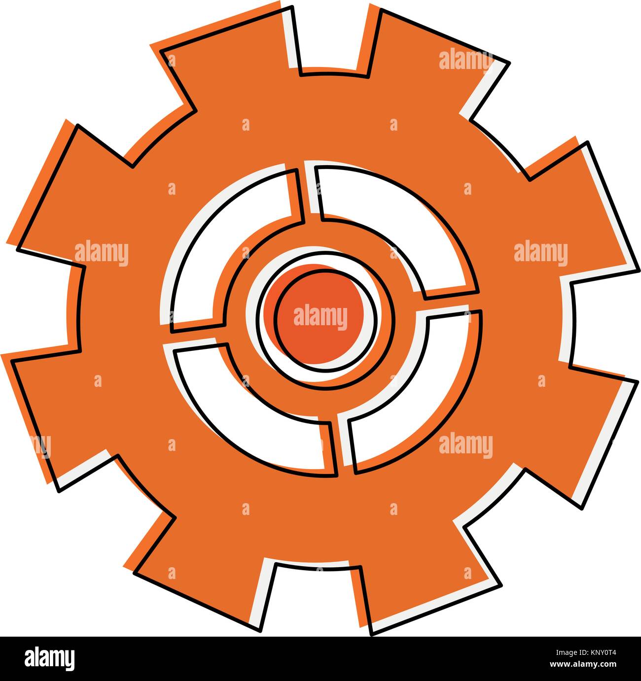 Gear machinery piece Stock Vector Image & Art - Alamy