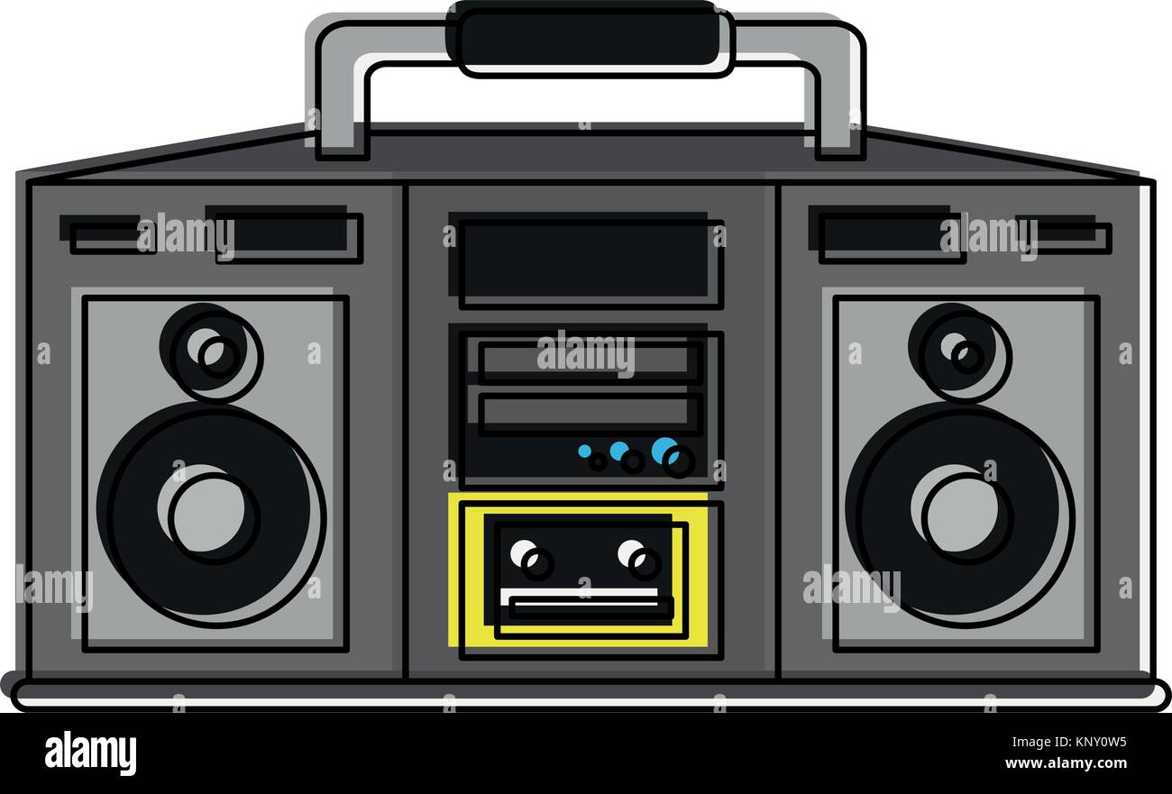 Old radio stereo Stock Vector Image & Art - Alamy