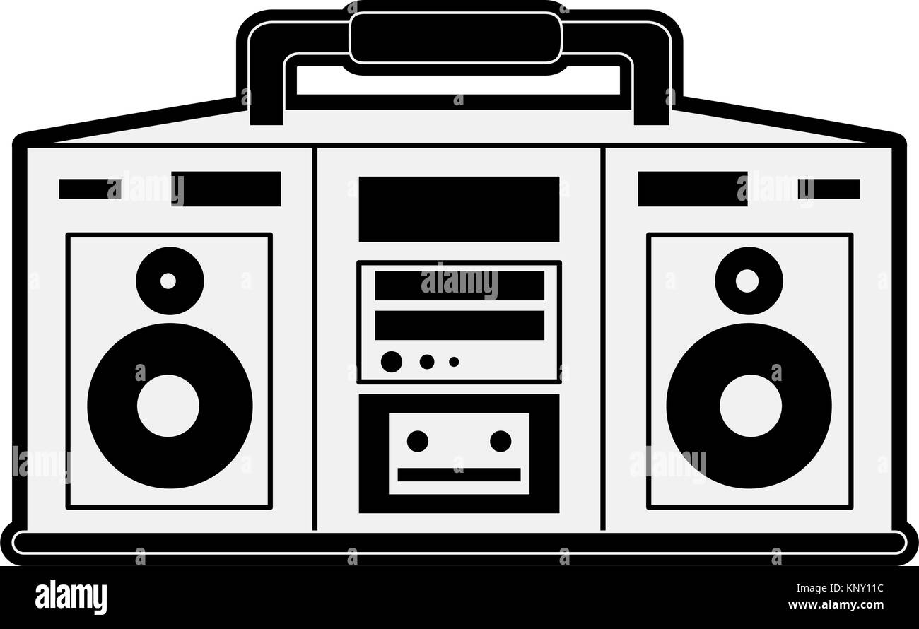 Old radio stereo Stock Vector Image & Art - Alamy