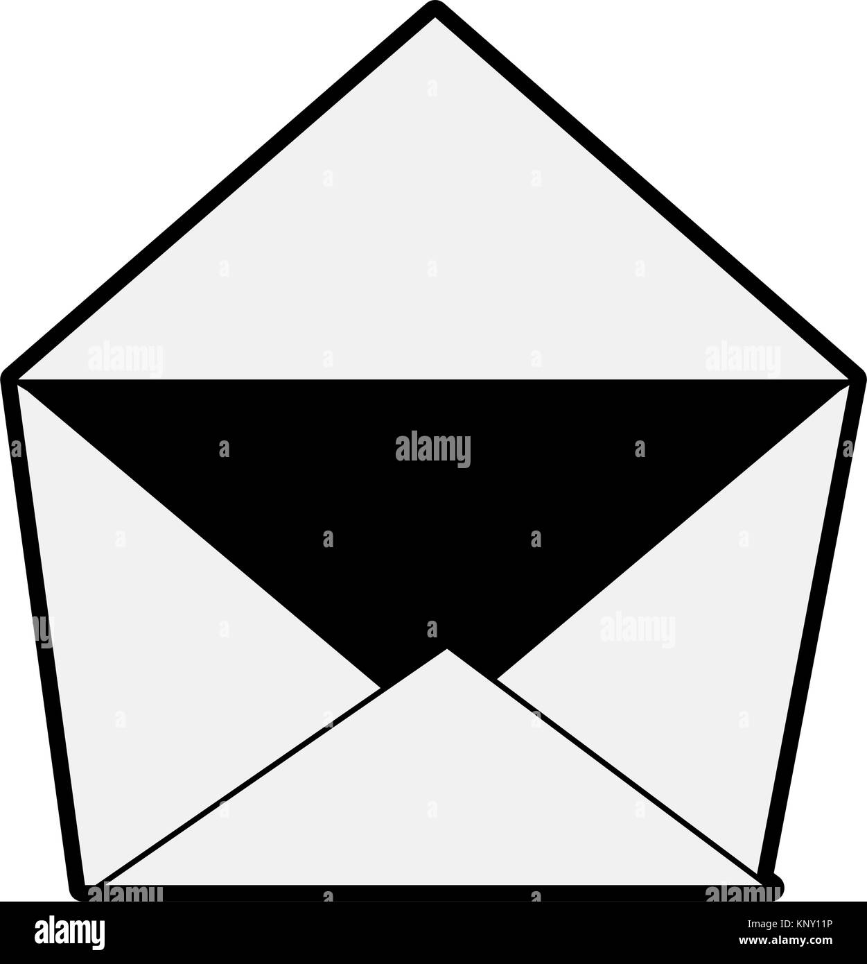 Envelope open symbol Stock Vector Image & Art Alamy