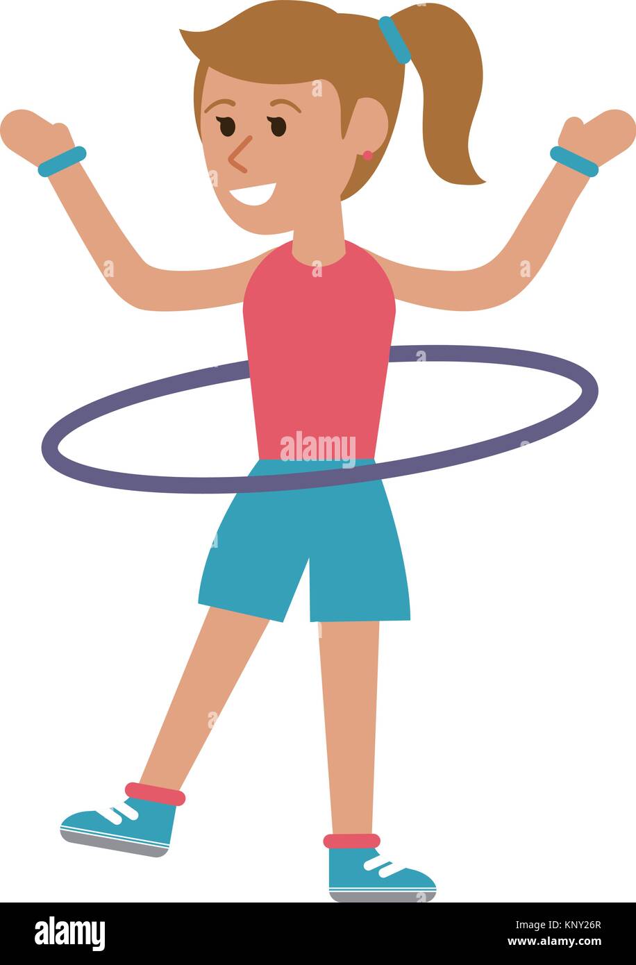 hula hoop lady