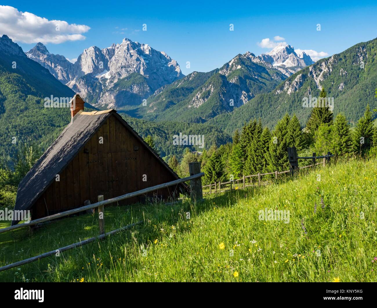Slovenia Julian Alps. Stock Photo