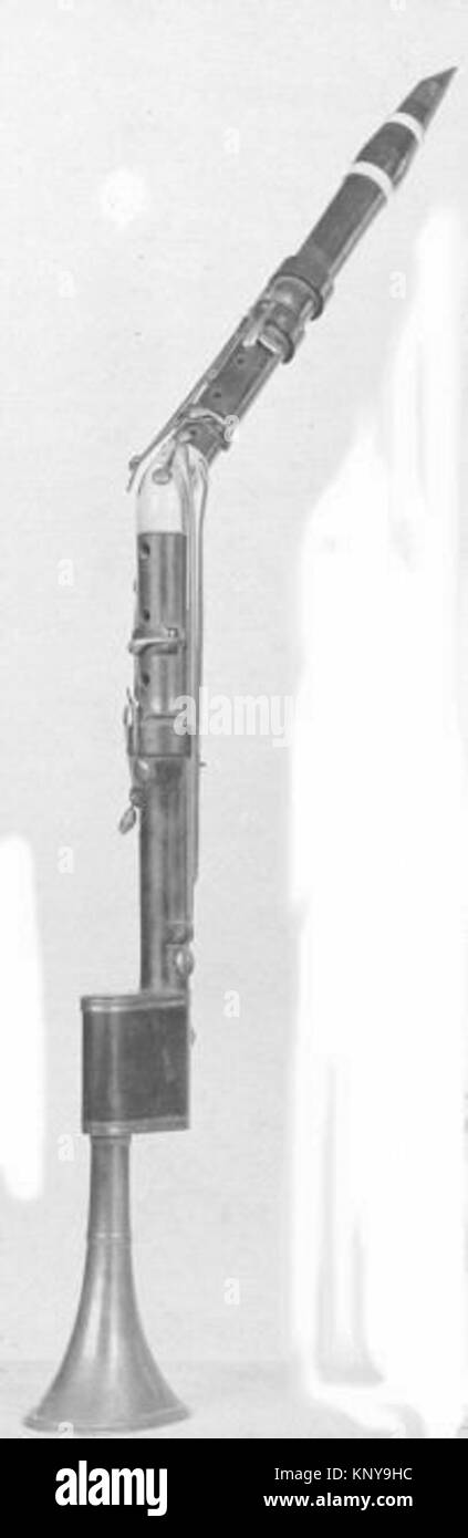 Antique brass horn Black and White Stock Photos & Images - Alamy