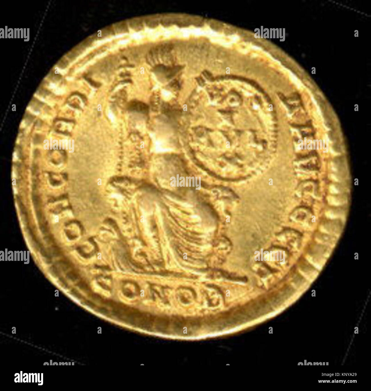 A gold solidus of Theodosius I, cataloged as MET tem9935103r 469068 ...