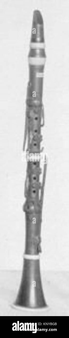 A clarinet in C, a woodwind instrument with a cylindrical bore and ...