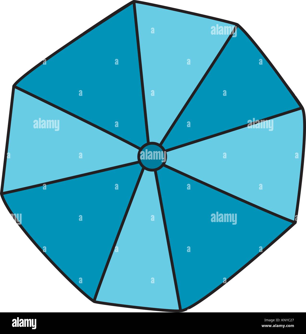 opened beach umbrella top view Stock Vector Image & Art Alamy