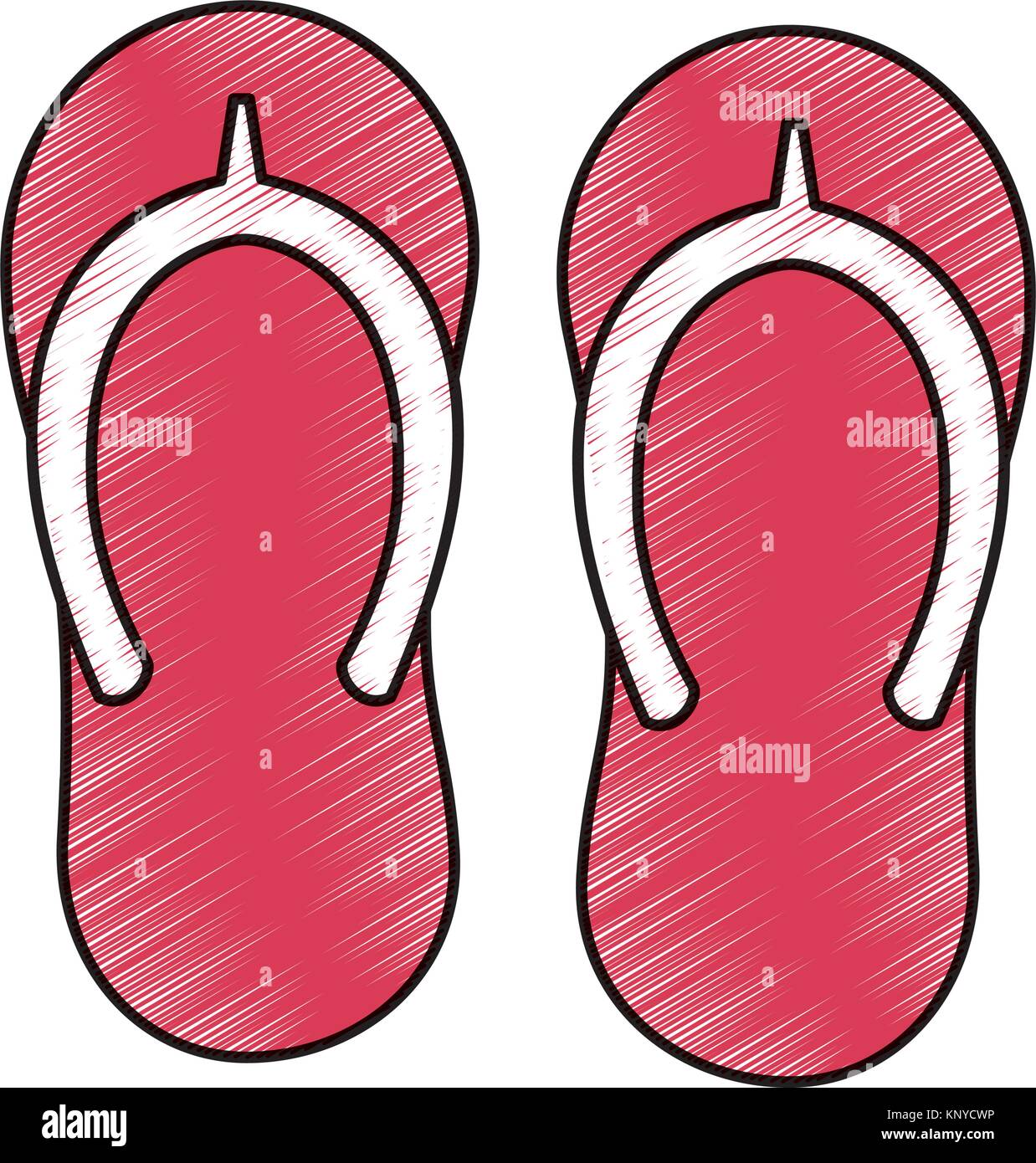 beach pair flip flops accessories icon Stock Vector Image & Art - Alamy