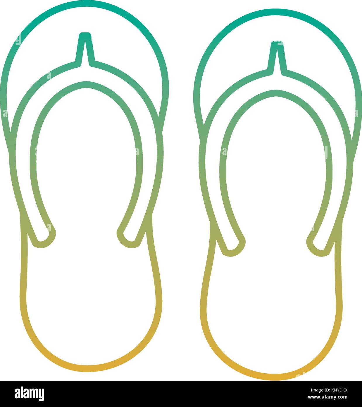 beach pair flip flops accessories icon Stock Vector Image & Art - Alamy