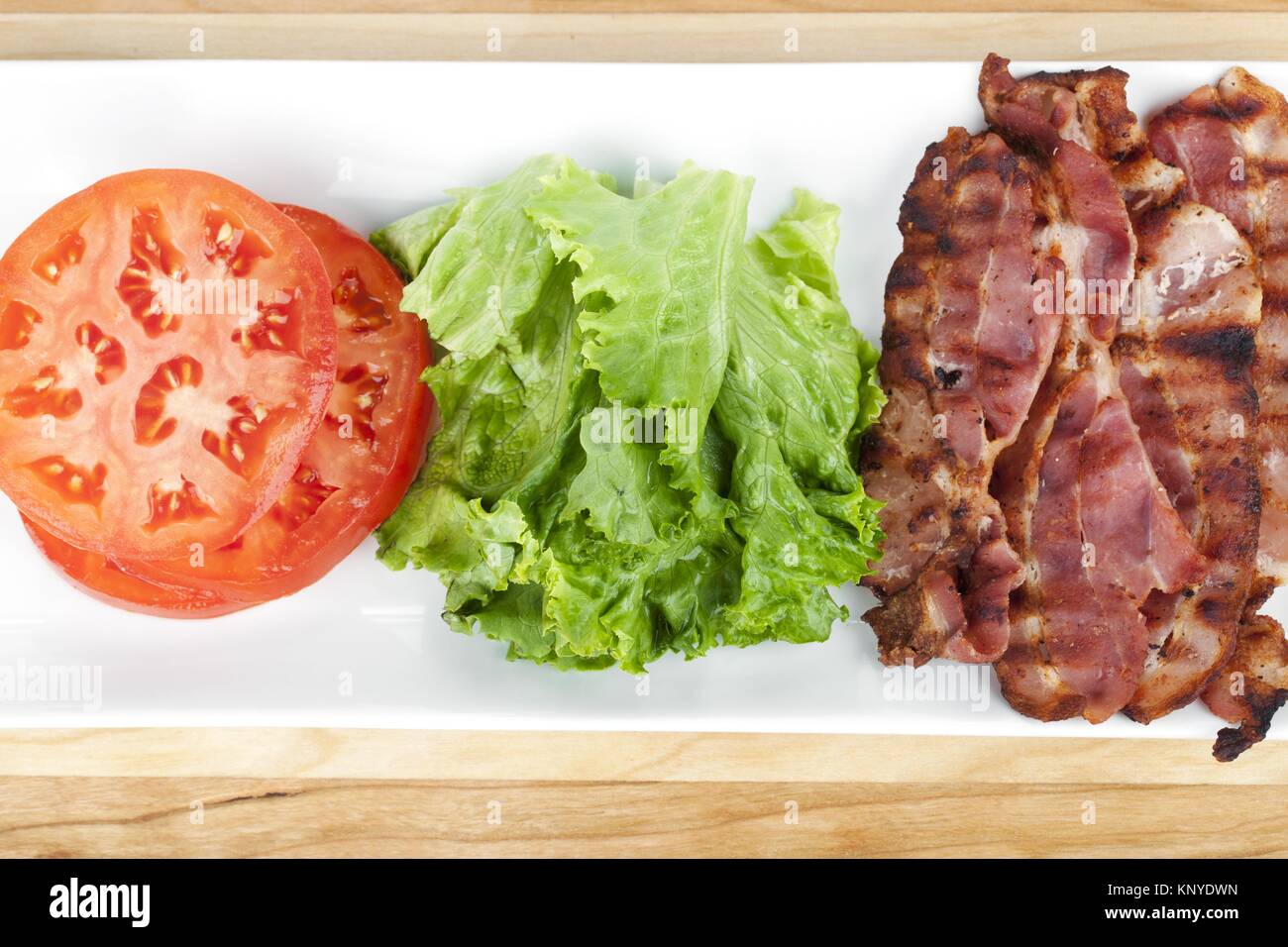 bacon sandwich ingredients Stock Photo Alamy