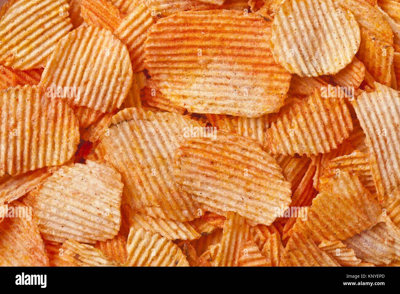 barbecue flavored potato chips Stock Photo - Alamy