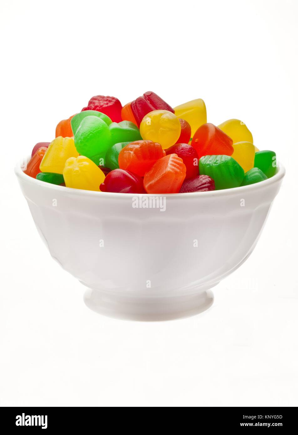 bowl of gum drops Stock Photo
