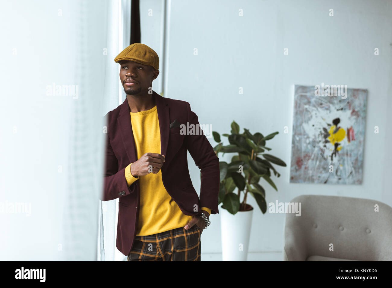 handsome stylish african american man Stock Photo - Alamy