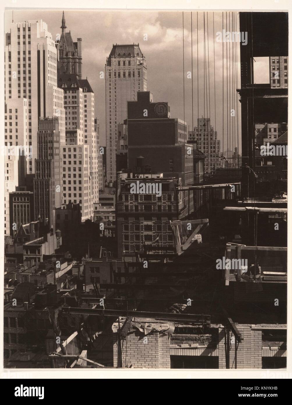 From My Window at An American Place, North. Artist Alfred Stieglitz