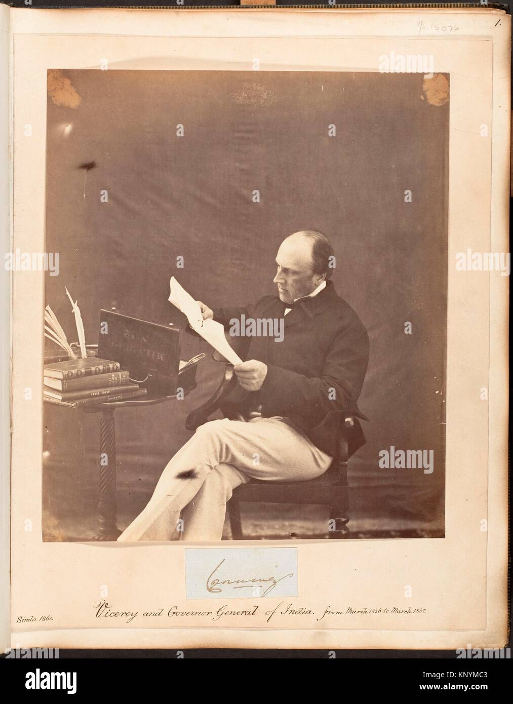 [Lord Canning, Viceroy and Governor General of India, from March 1856 to March 1862]. Artist