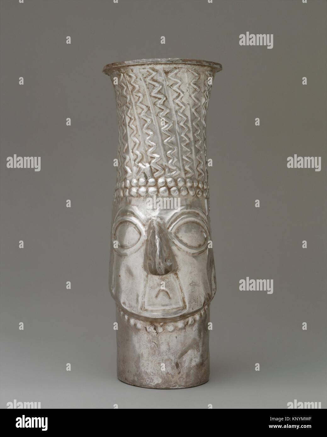 Face Beaker. Date: 14th-early 16th century; Geography: Peru; Culture ...