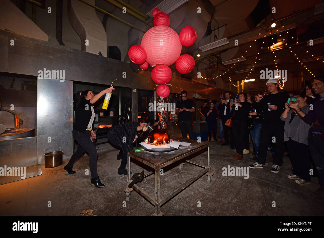 New York City, United States. 11th Dec, 2017. Lighting the candles