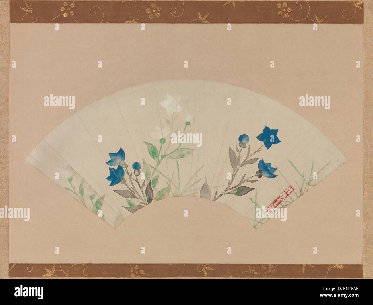 Chinese Bellflowers Artist Follower Of Ogata Korin Japanese 1658 1716 Period Edo Period Chinese Bellflowers Artist Follower Of Ogata Korin Japanese 1658 1716 Period Edo Period