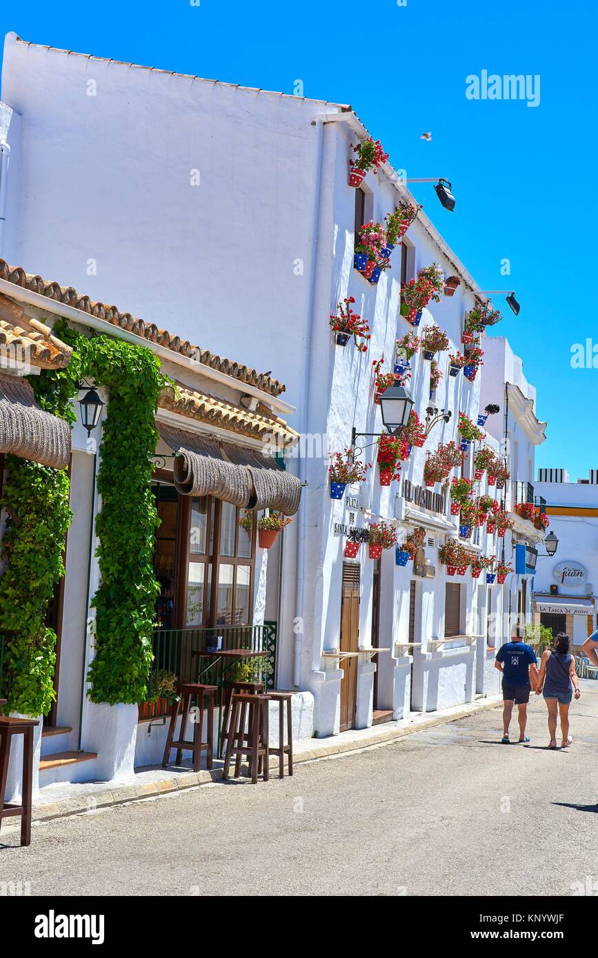 Conil de la Frontera. Costa de la Luz. White Town, Cadiz Province.  Andalucia. Spain Stock Photo - Alamy