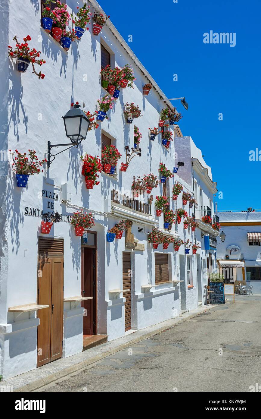 Conil de la Frontera. Costa de la Luz. White Town, Cadiz Province.  Andalucia. Spain Stock Photo - Alamy