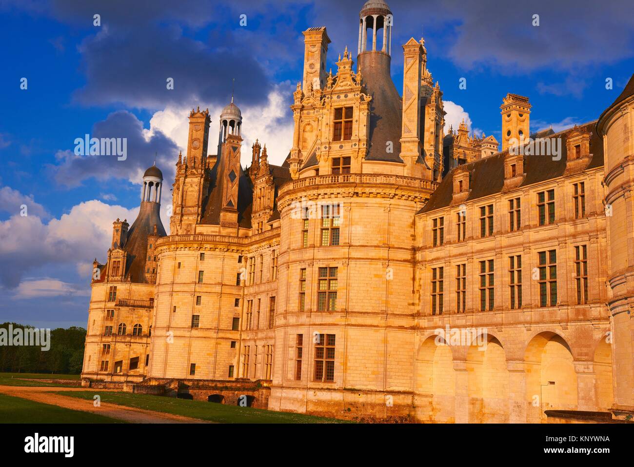 Chambord, Chambord Castle, Chateau de Chambord, Sunset, Loir et Cher