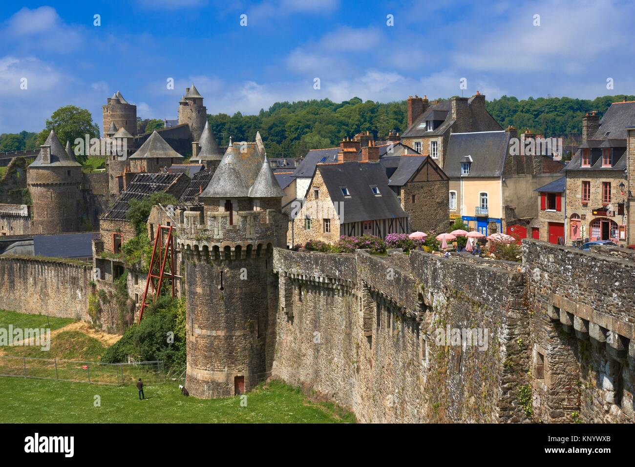 Fougeres, Ille-et-Vilaine, Bretagne, Brittany, France. Stock Photo