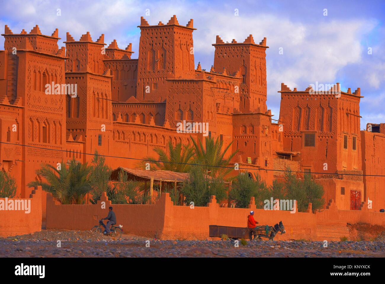 Amerhidil, Amridil, Old Kasbah, Skoura, Ouarzazate Region, Morocco, Africa. Stock Photo