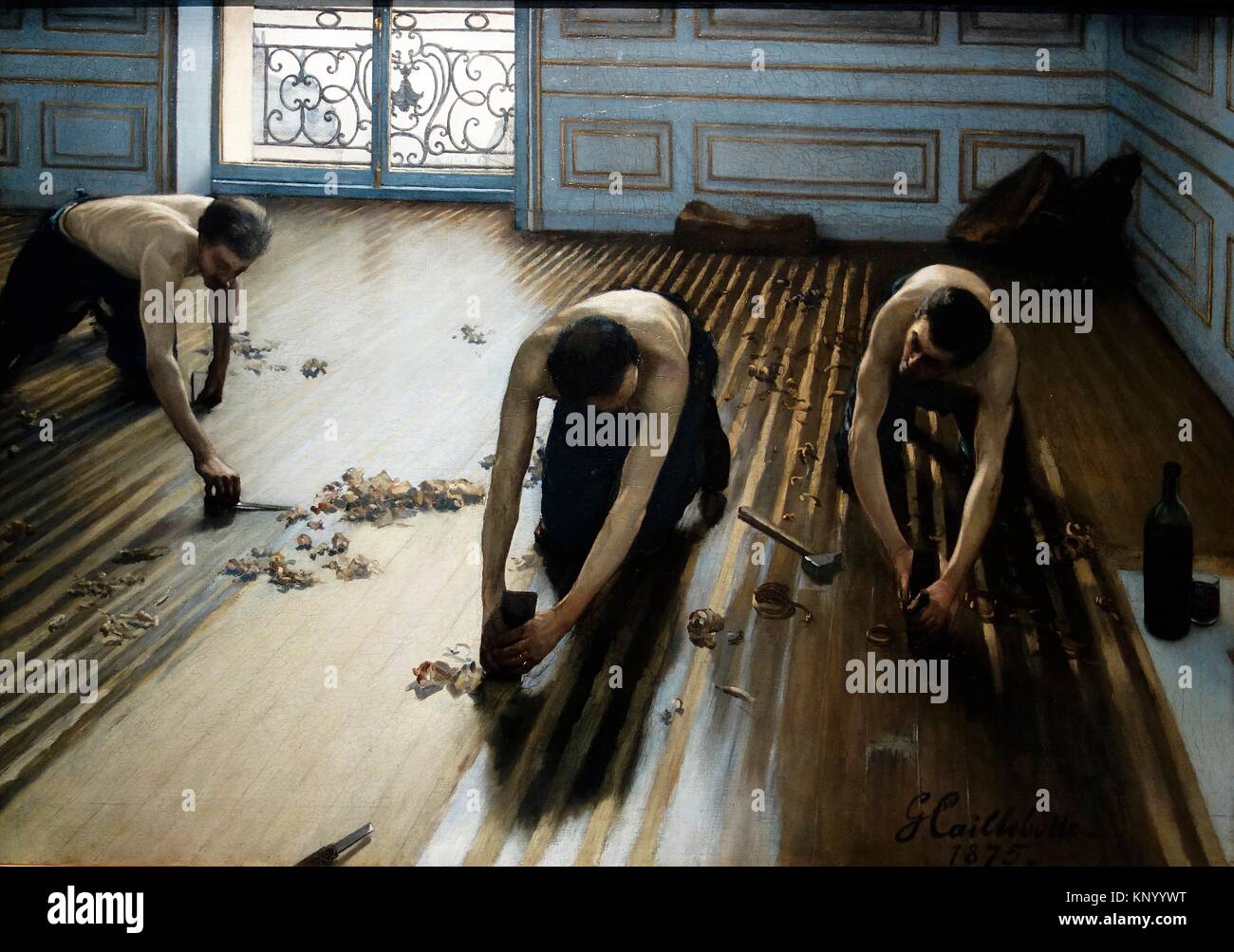 Gustave Caillebotte Les Raboteurs De Parquet 1875 Raboteurs de parquet. 1875. Gustave Caillebotte. Orsay Museum. Paris