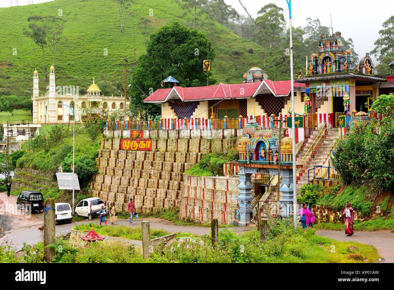 View Temple Church Mosque Together In Vizag PNG