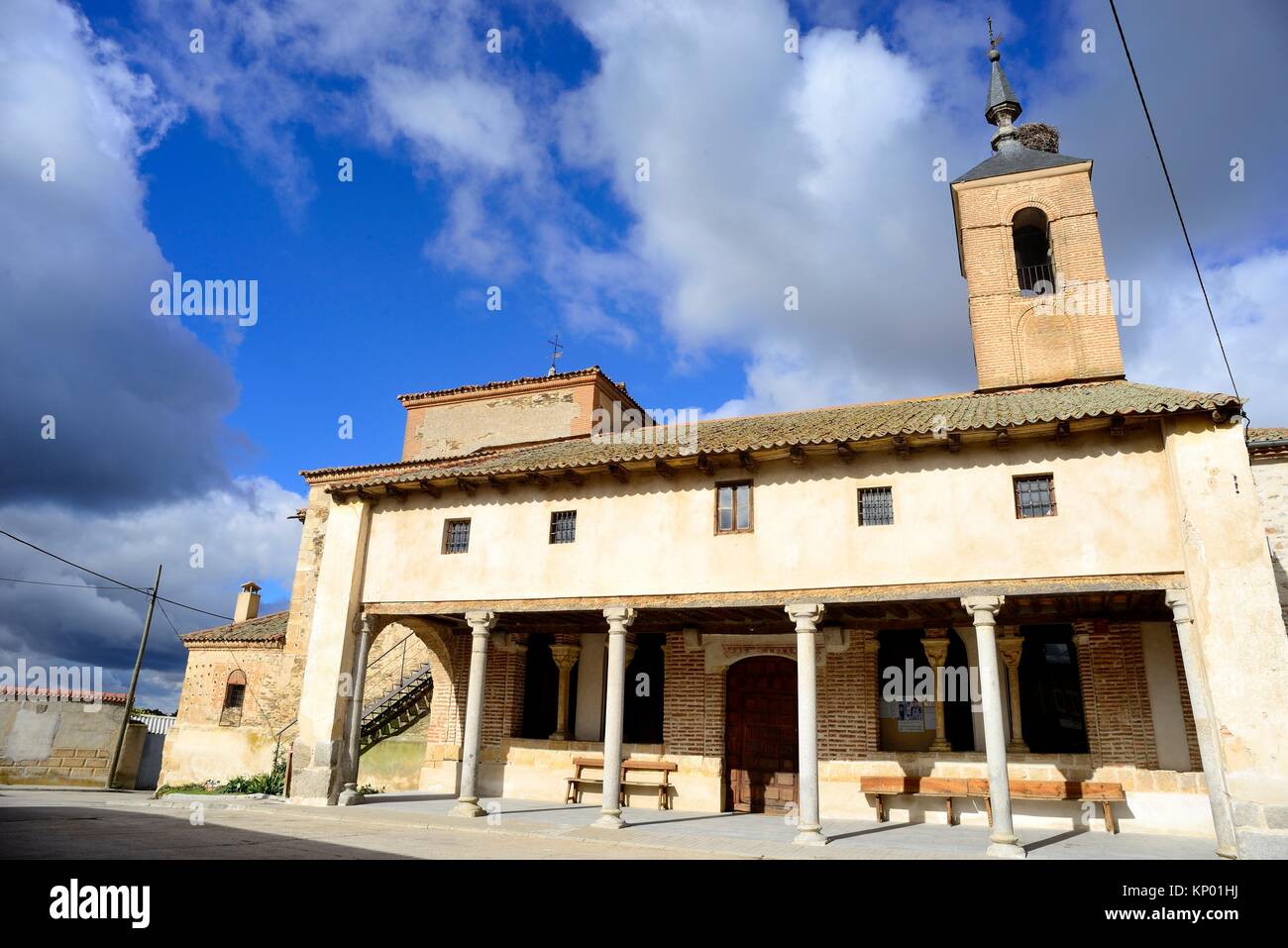 Church of San Esteban in Nieva, Segovia, Spain Stock Photo Alamy Church of San Esteban in Nieva, Segovia, Spain Stock Photo Alamy